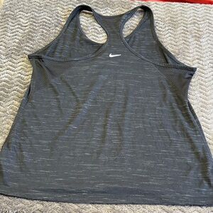 Nike Women's Charcoal Racerback Tank Top extra large fast shipping